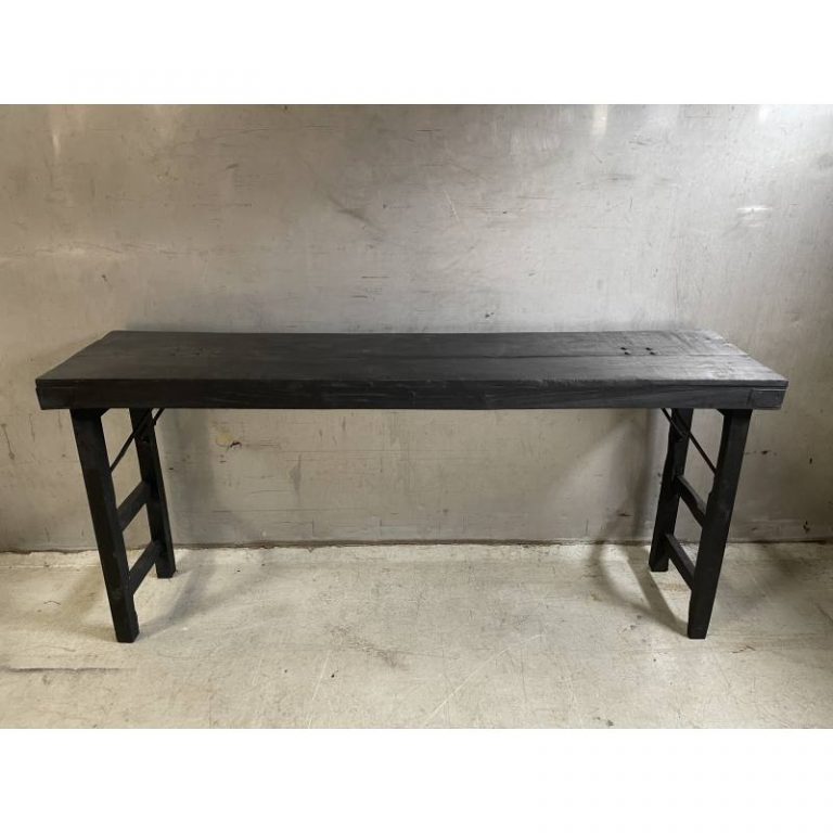 Sidetable zwart hout smal De Hebberij