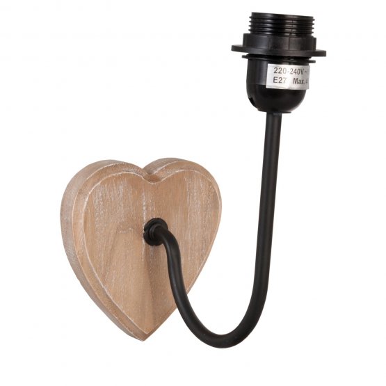 complicaties Markeer revolutie Wandlamp hart houtkleur - De Hebberij